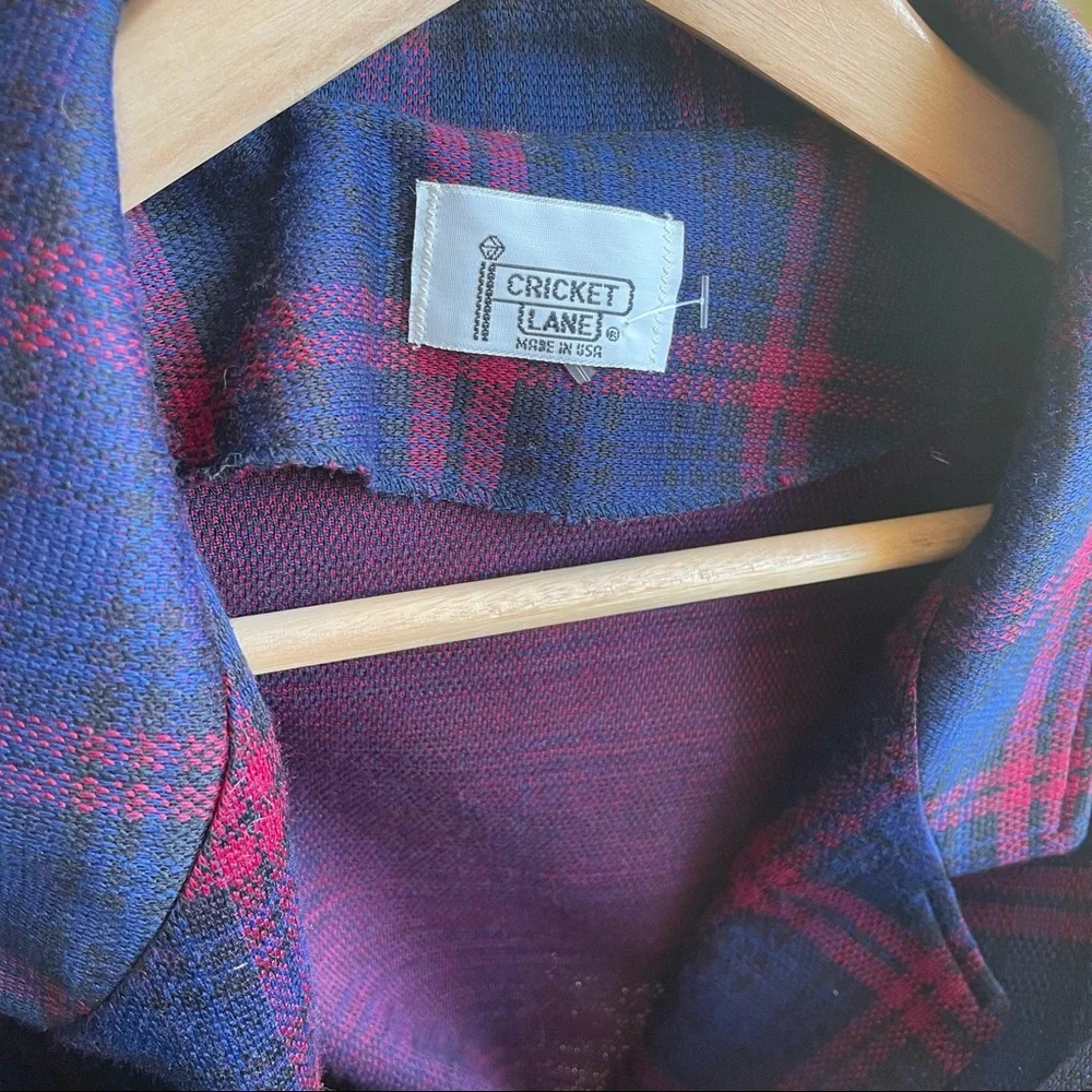 VTG Cricket Lane Tartan Plaid Blazer - Picture 6 of 9